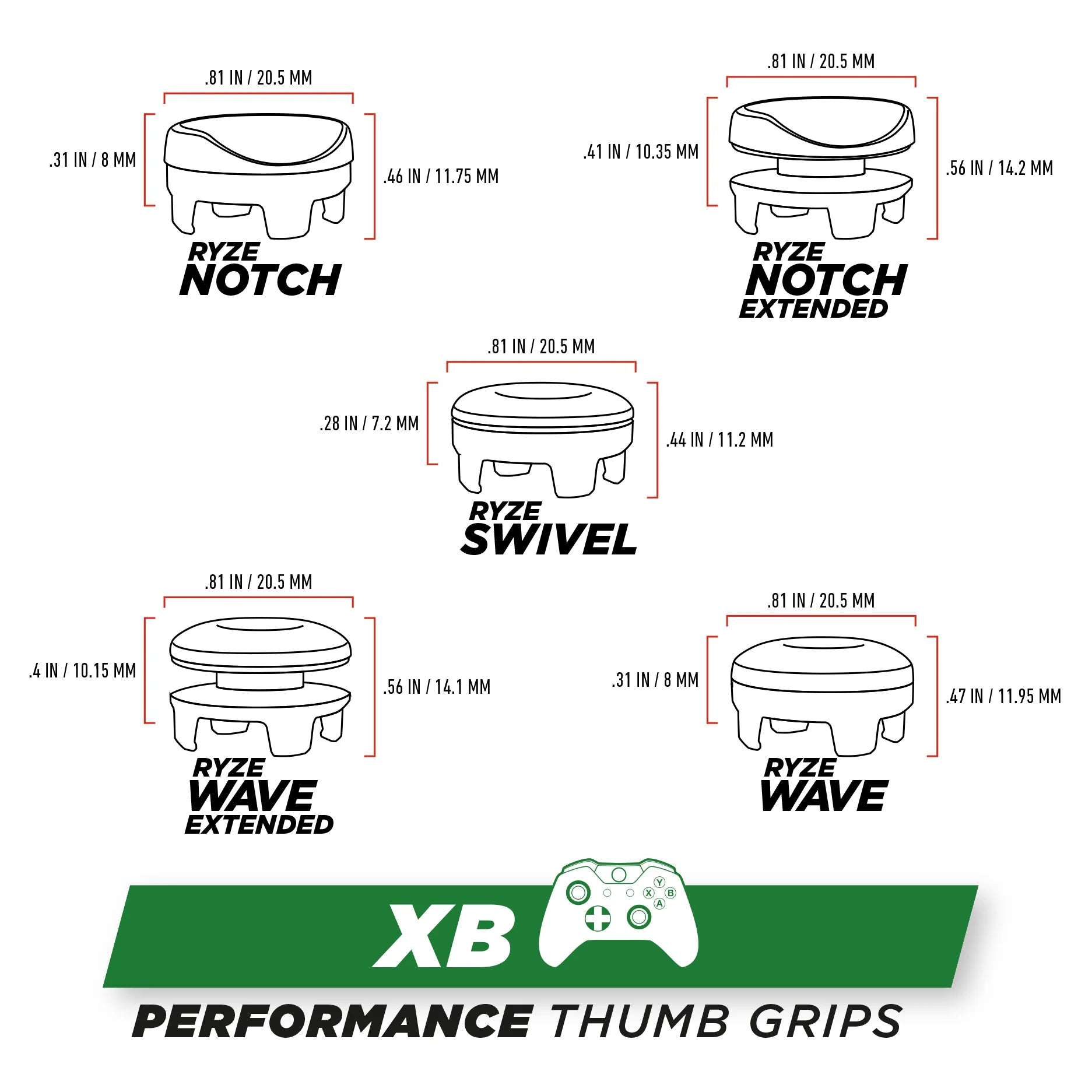 RYZEPADS (XBOX) - Combo Pack